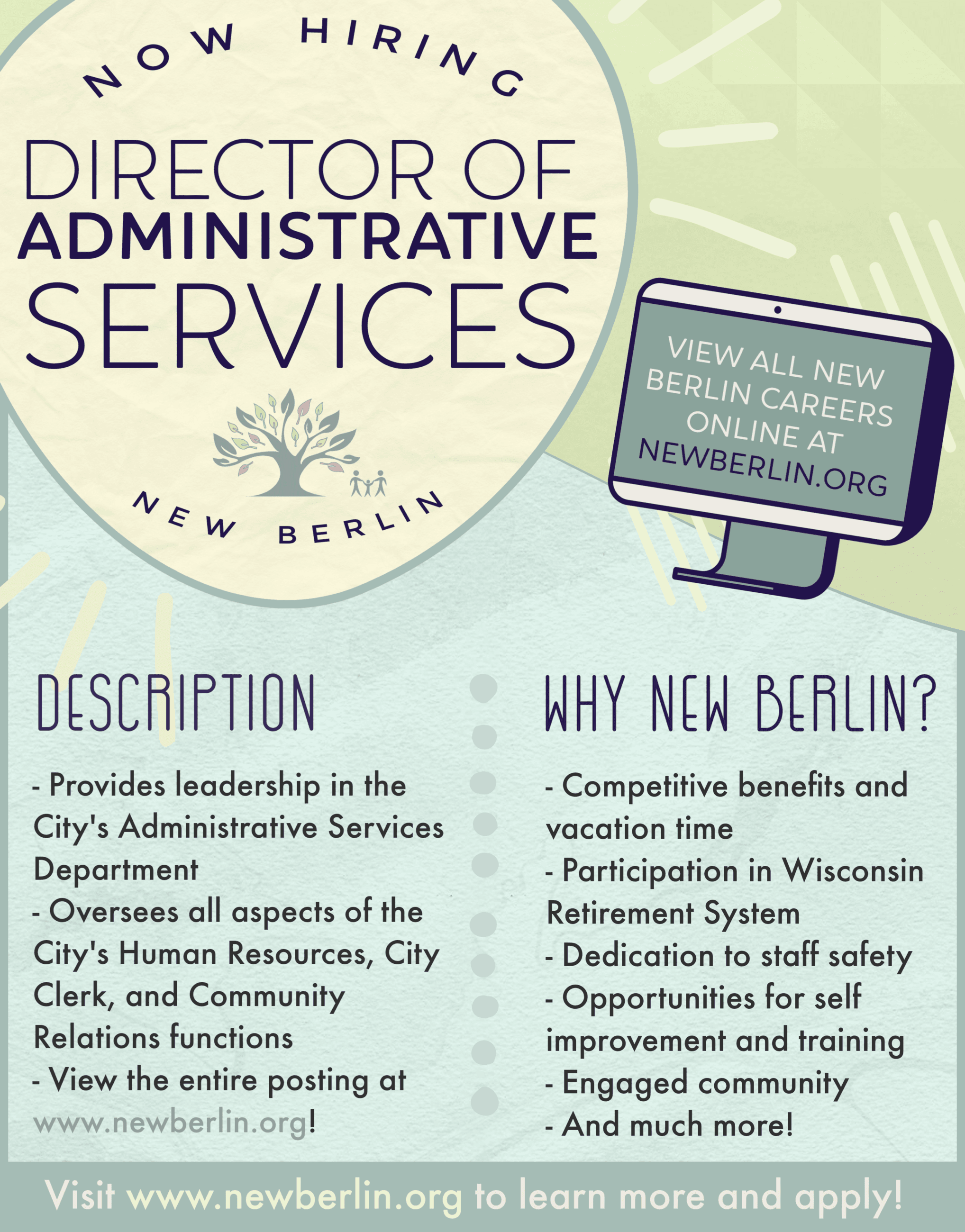 Director Admin Services Recruiting Poster
