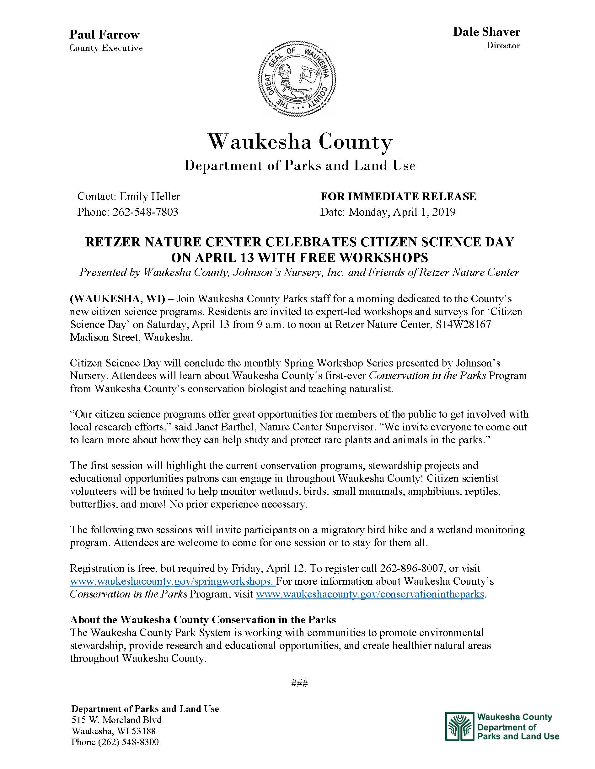 PR_2019 Citizen Science Day Retzer