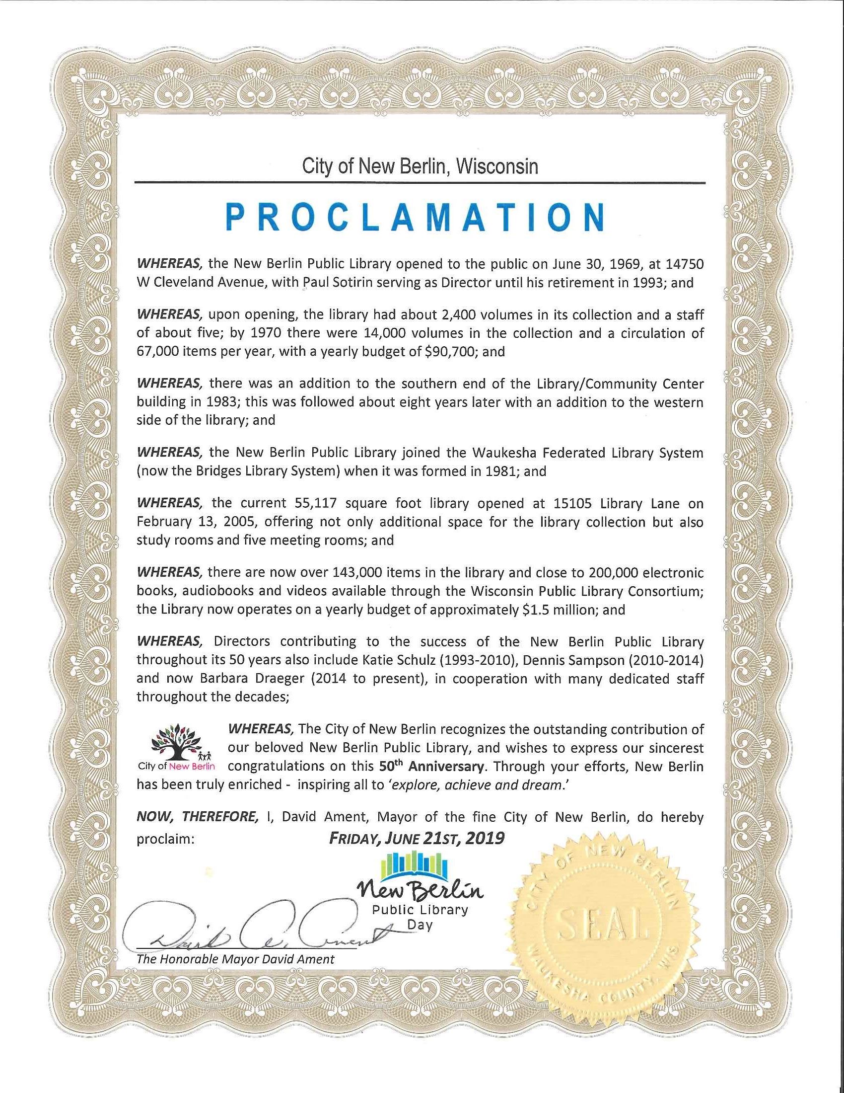 New Berlin Public Library Day 2019