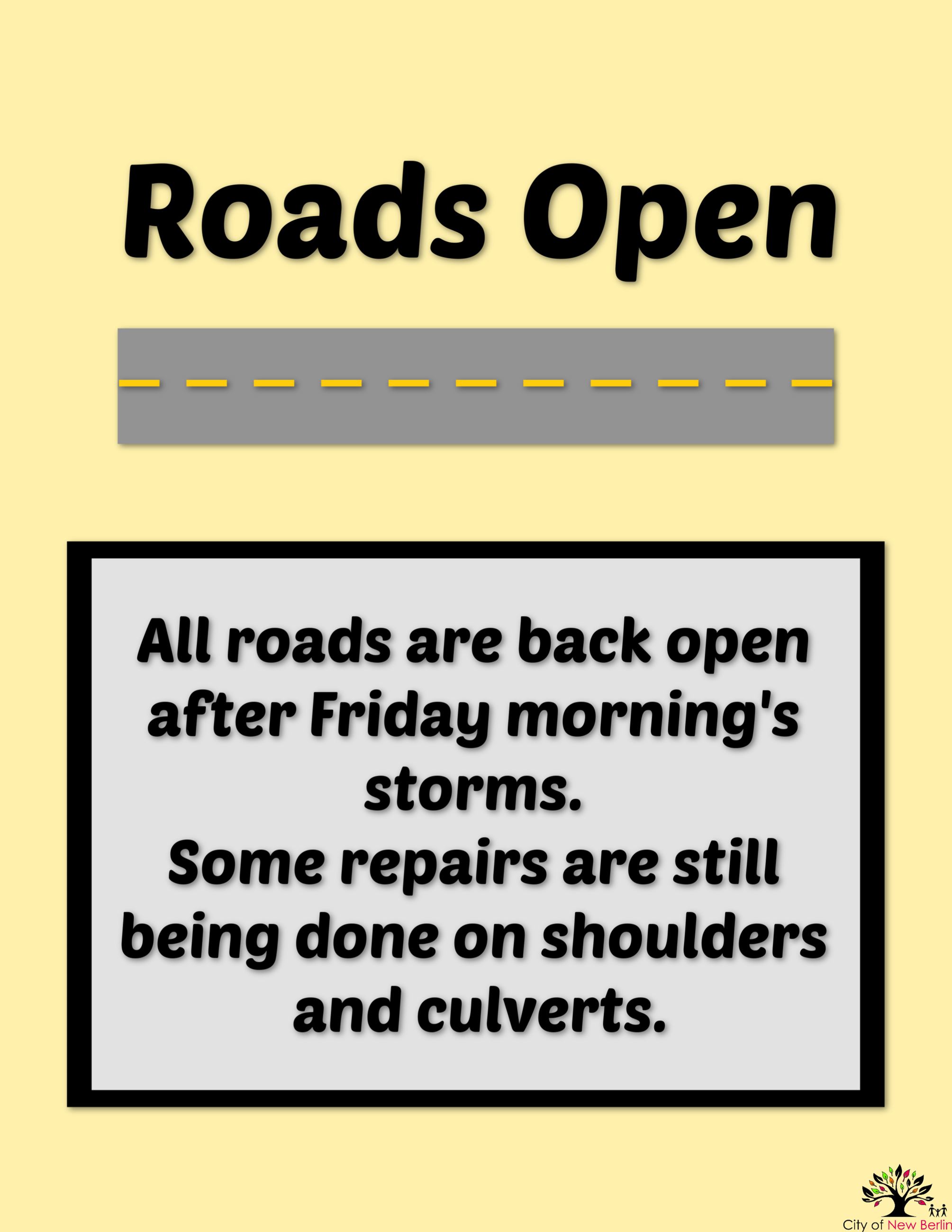 Roads Open