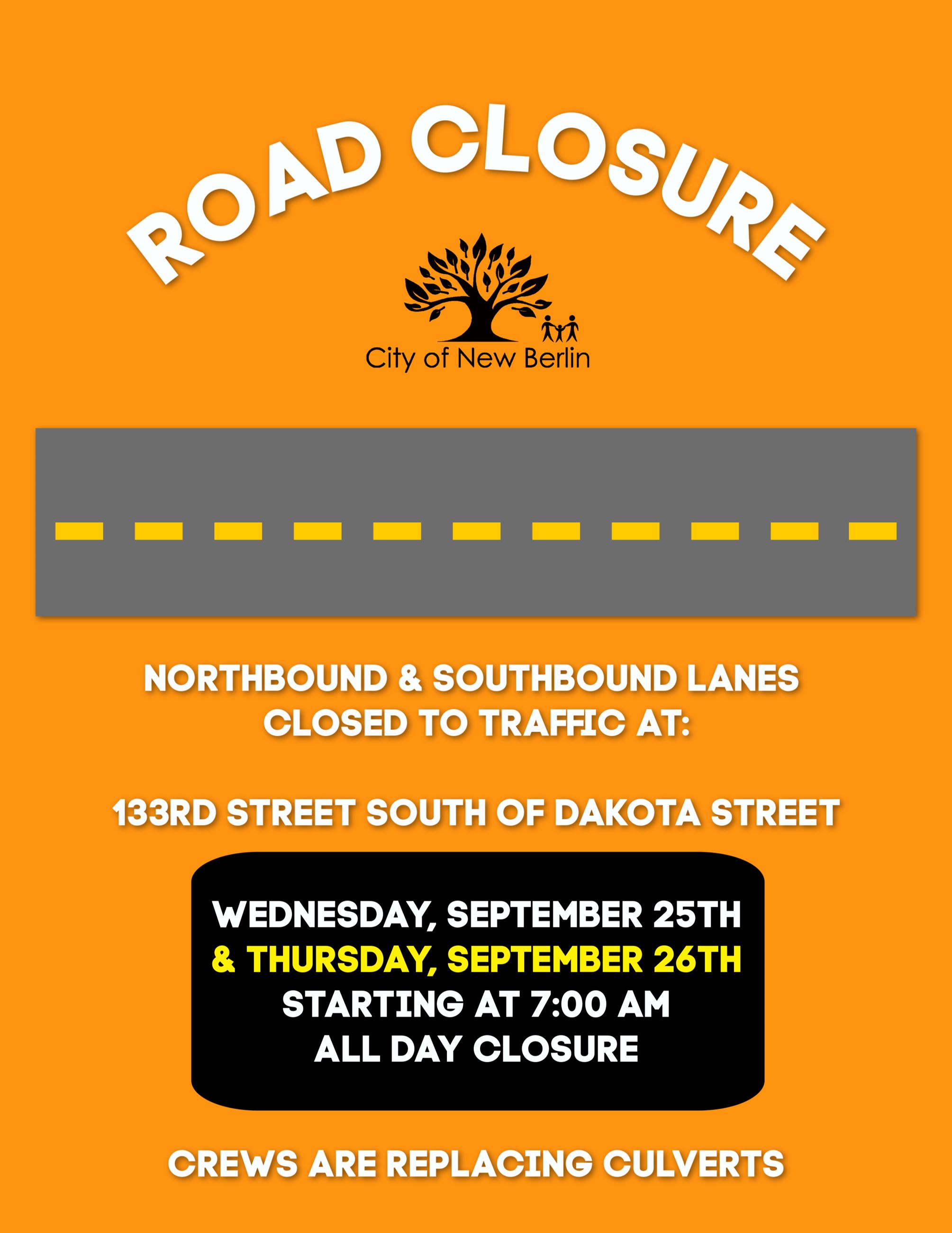 Road Closure - UPDATE