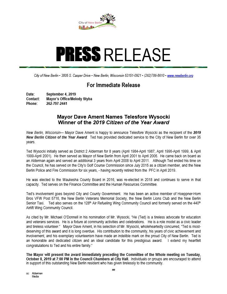 Citizen of the Year 2019