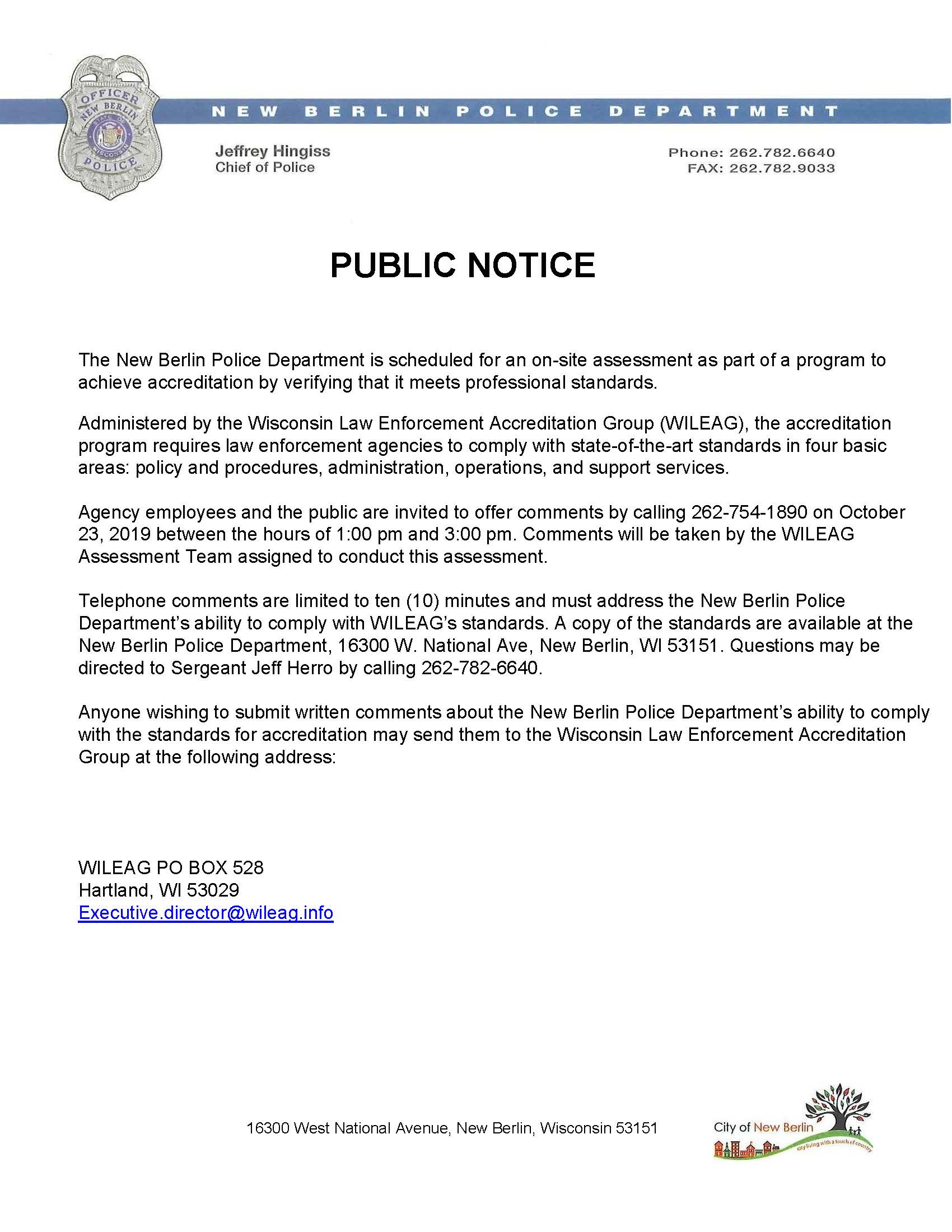 WILEAG Press Release