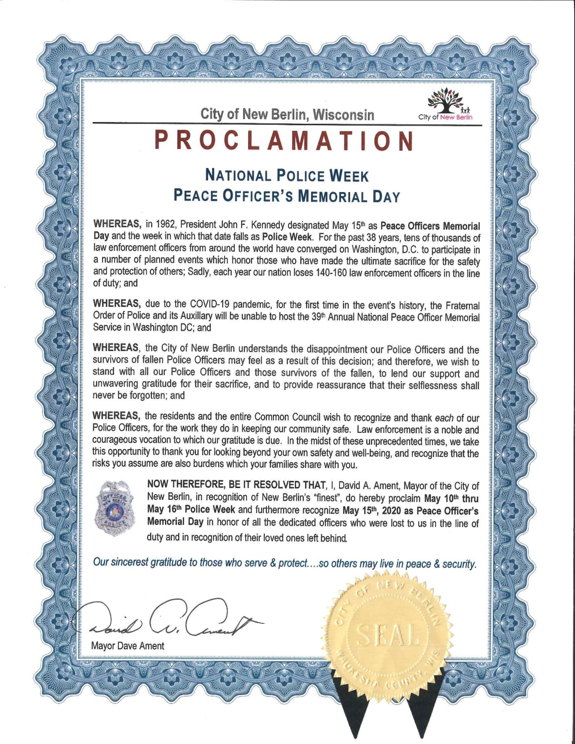 National Police Week 2020