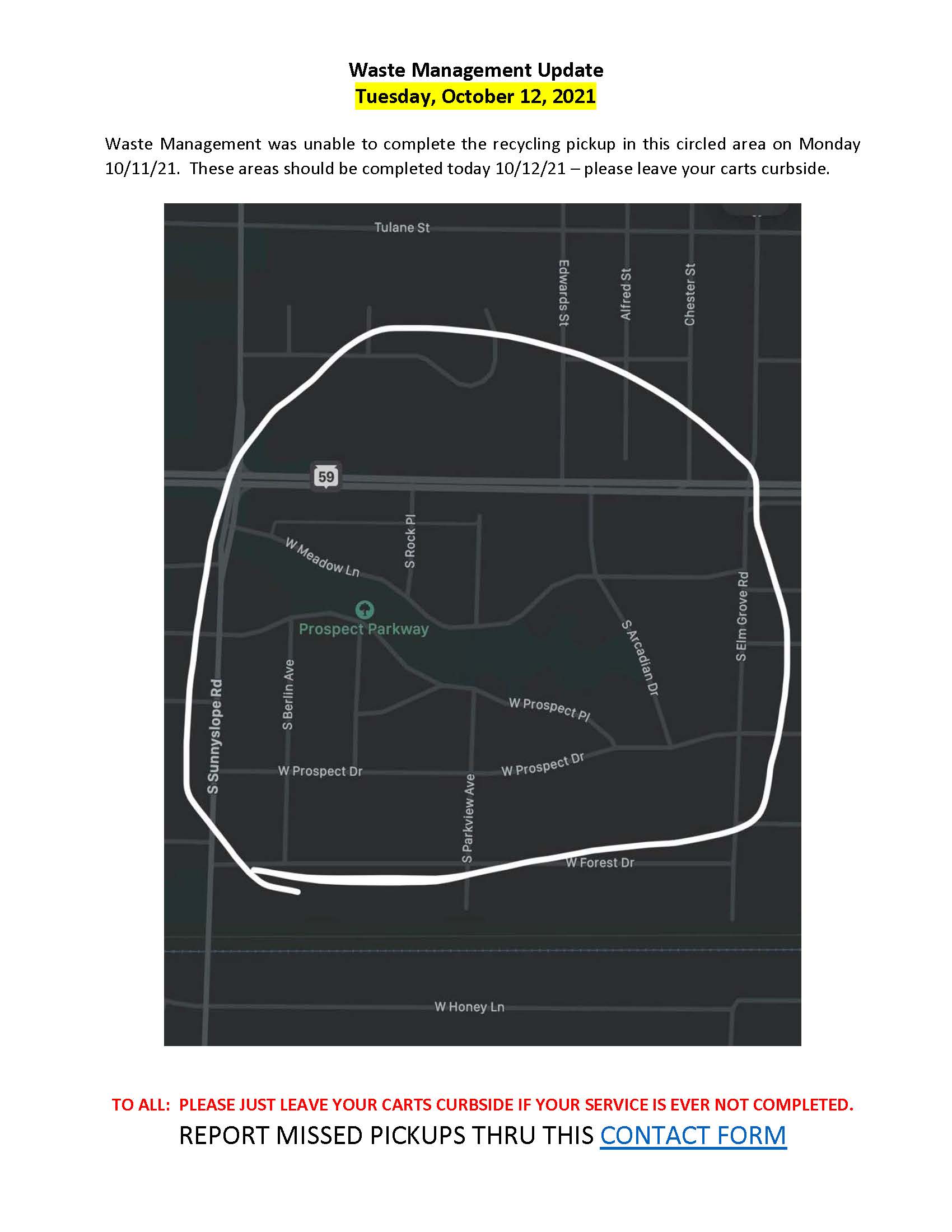 Waste Managment Update  10.12.21