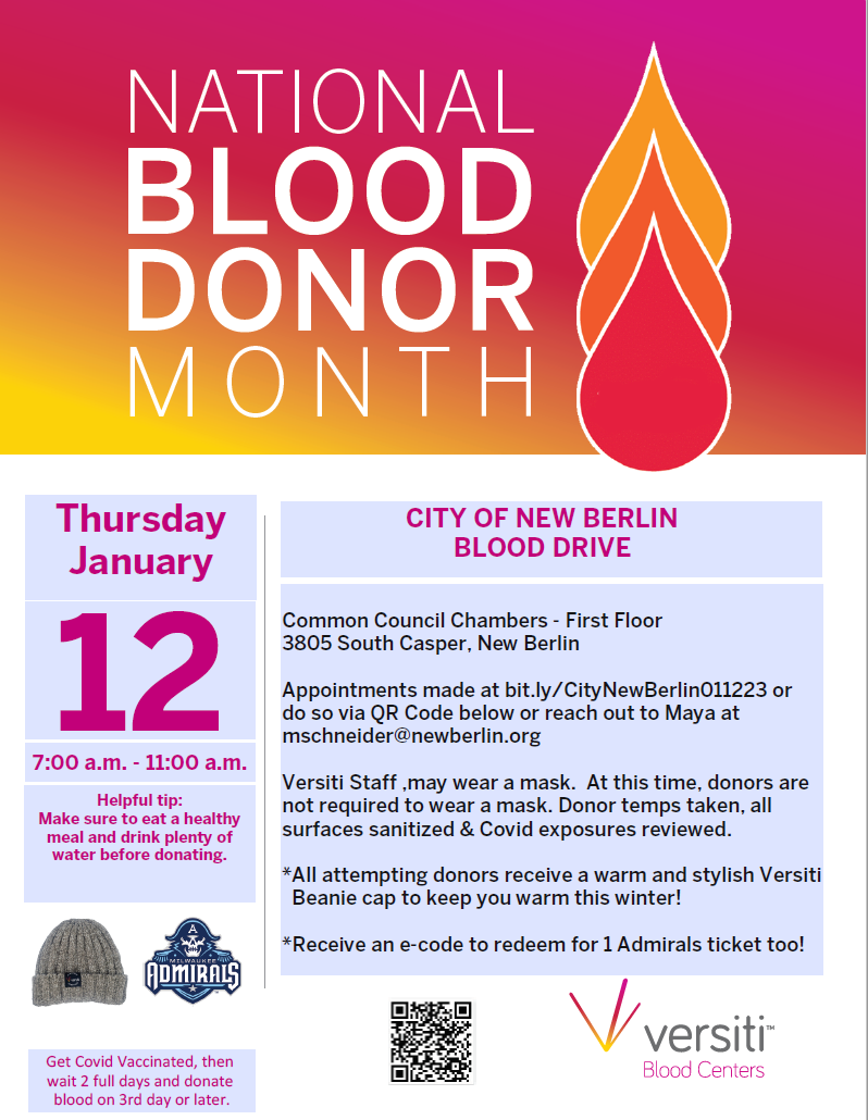 January 12 2023 Blood Drive